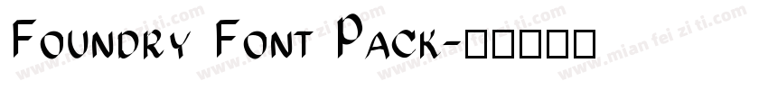 Foundry Font Pack字体转换